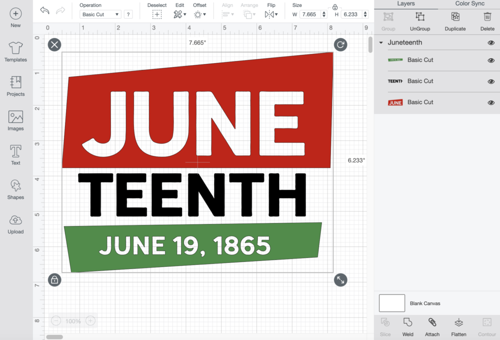 New in Design Space: Juneteenth images by Bulb Graphics