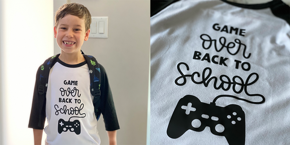 Complete your back-to-school outfit with a DIY Cricut tee