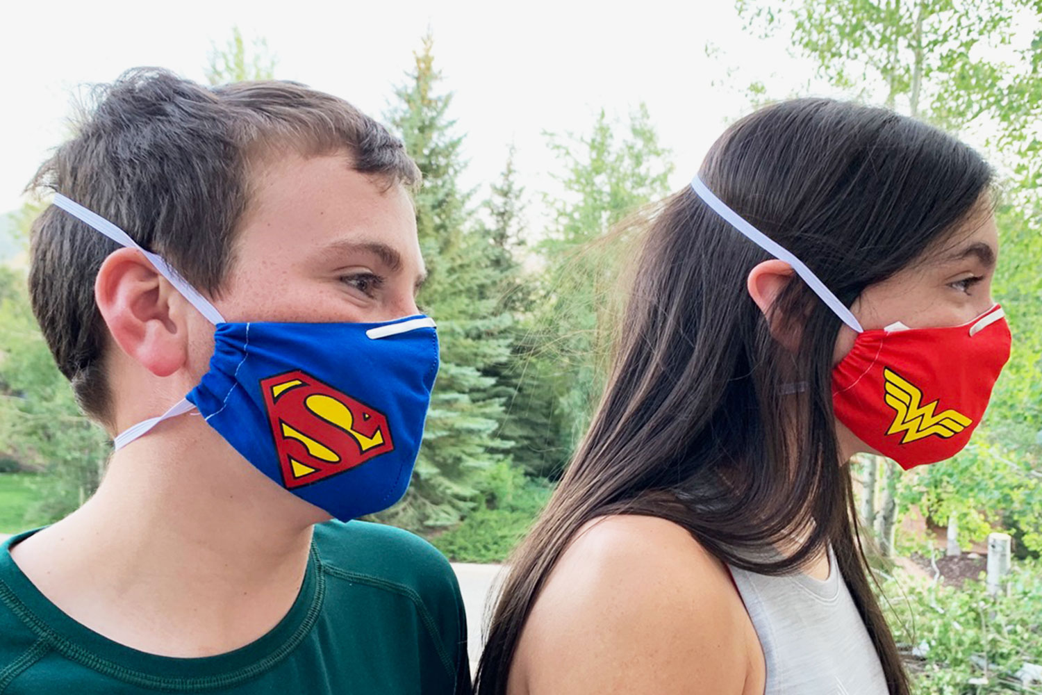 Make your kids their favorite Super Hero face masks