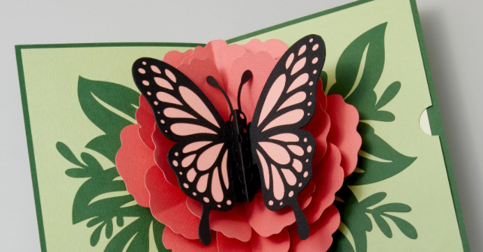 butterfly pop-up card