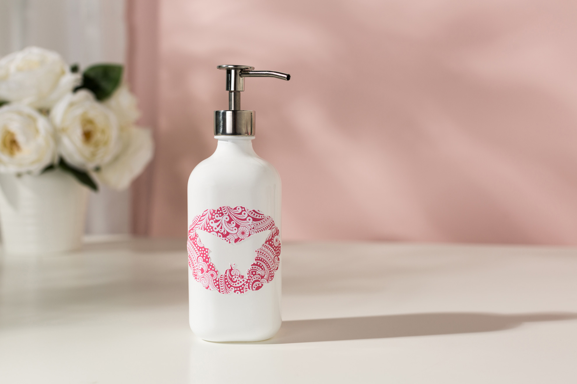 soap dispenser with butterfly design