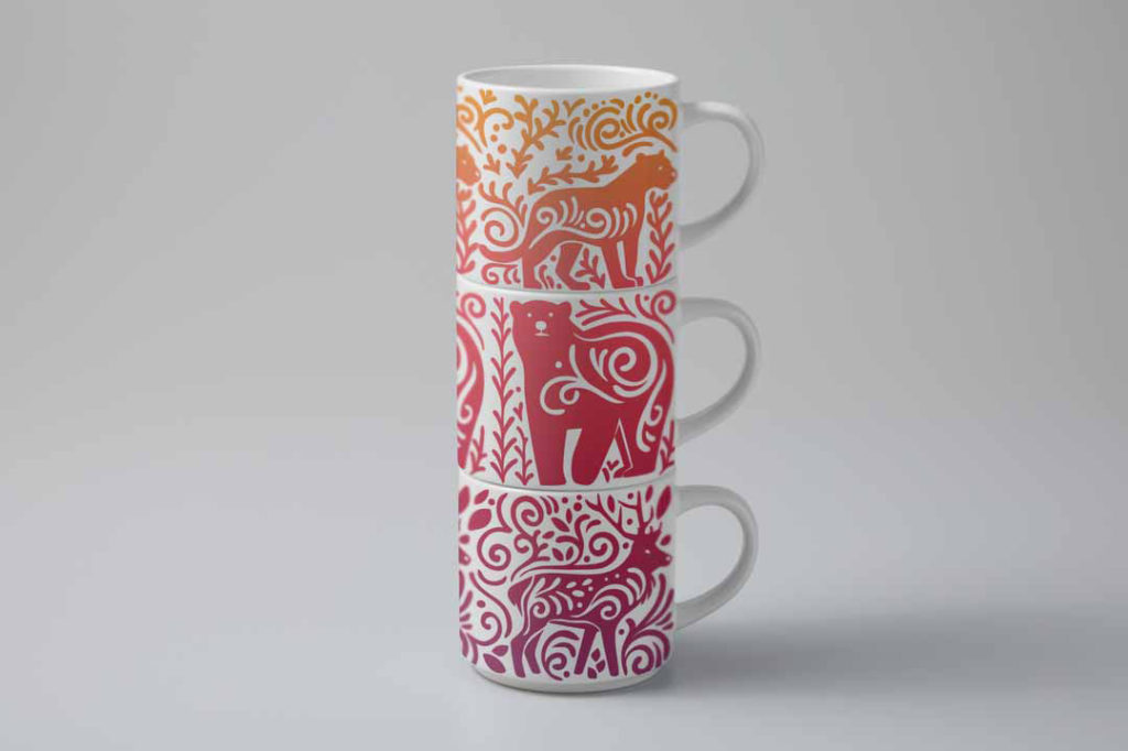 Cricut Stackable Mugs - Scandinavian animals