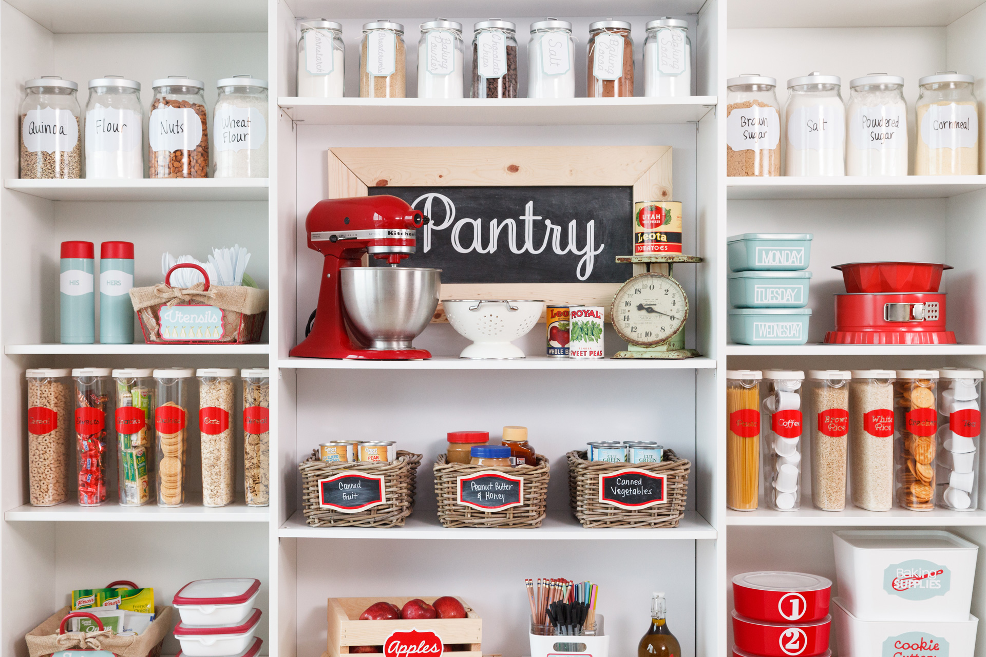 Pantry and laundry room organization inspiration from Design Space