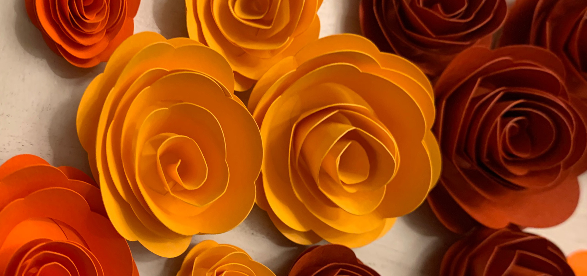 Easy paper flowers to show thanks