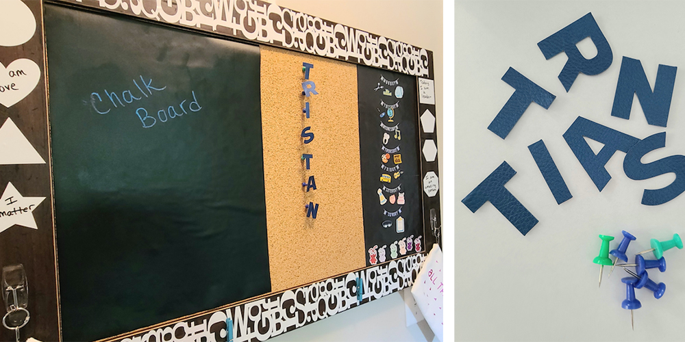 Upcycle your old bulletin board for back to school season