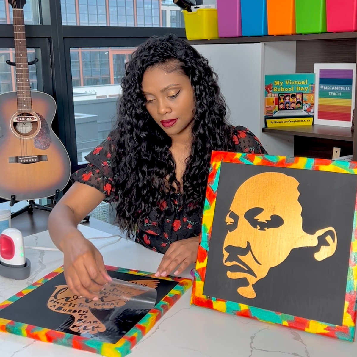 Celebrating Black History Month with DIY canvas art