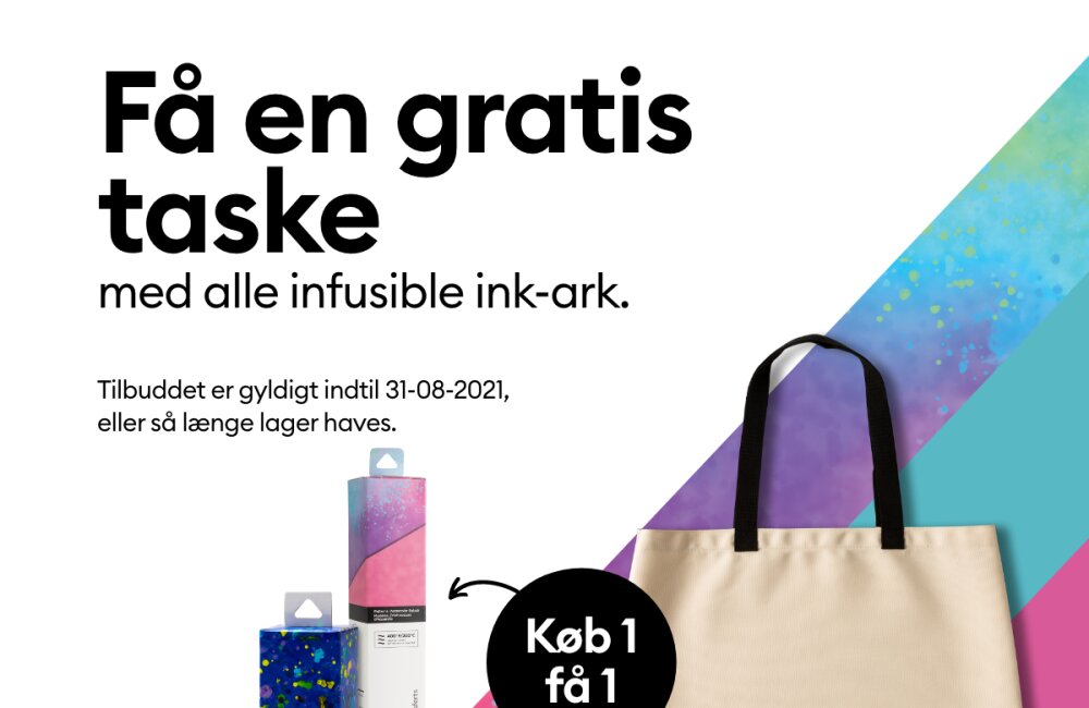 Cricut sommerkampagne: Gratis stofnet ved køb af infusible Ink ark
