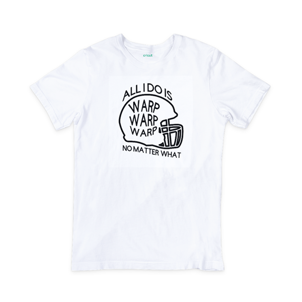 Camiseta con el texto «Warp No Matter What»