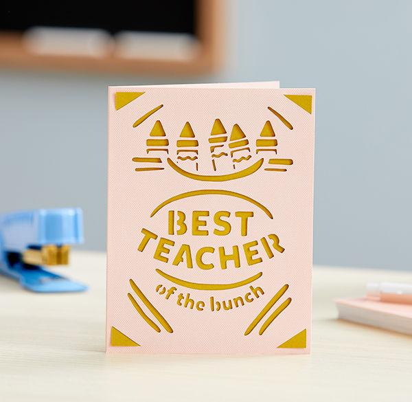 Best Teacher of the Bunch cutout card