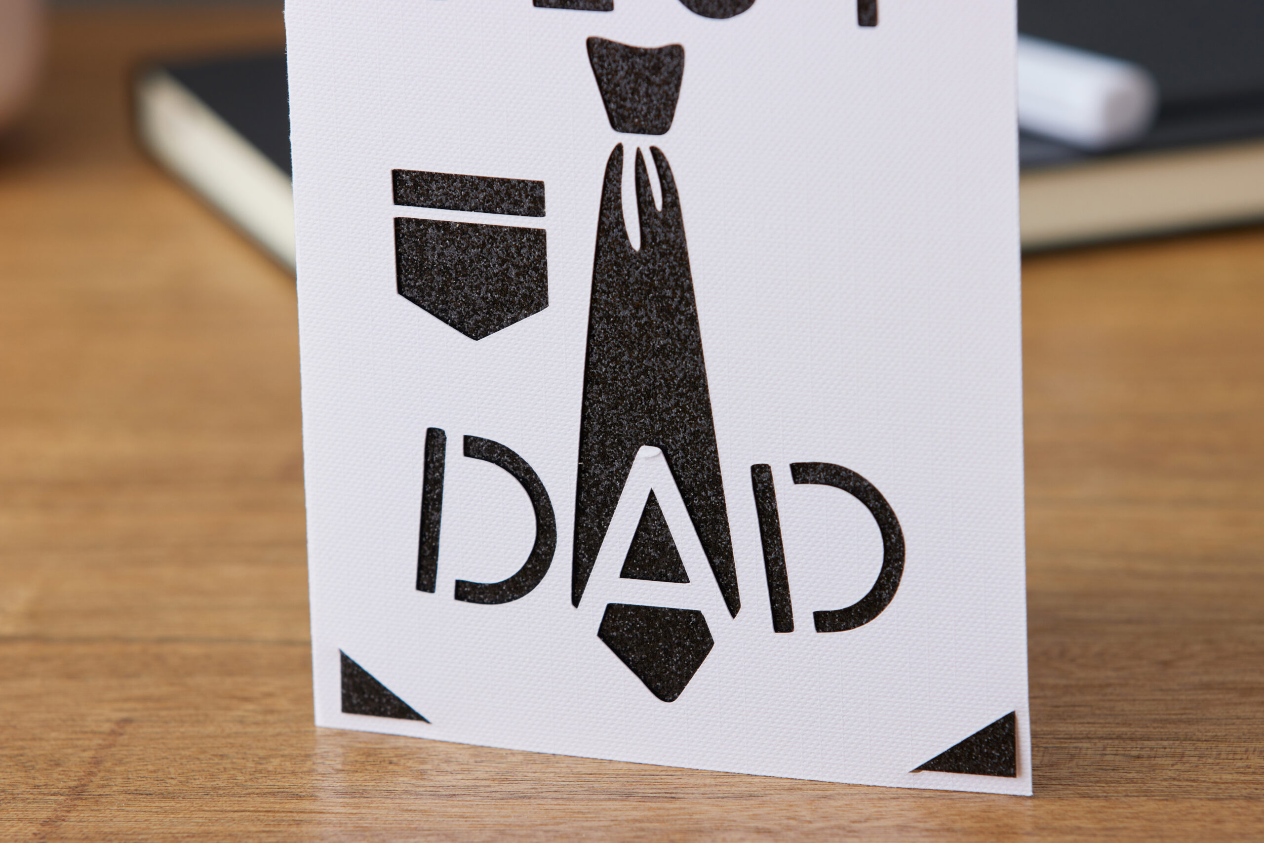Papa Bear Wood Card, Personalized Father's Day Gifts