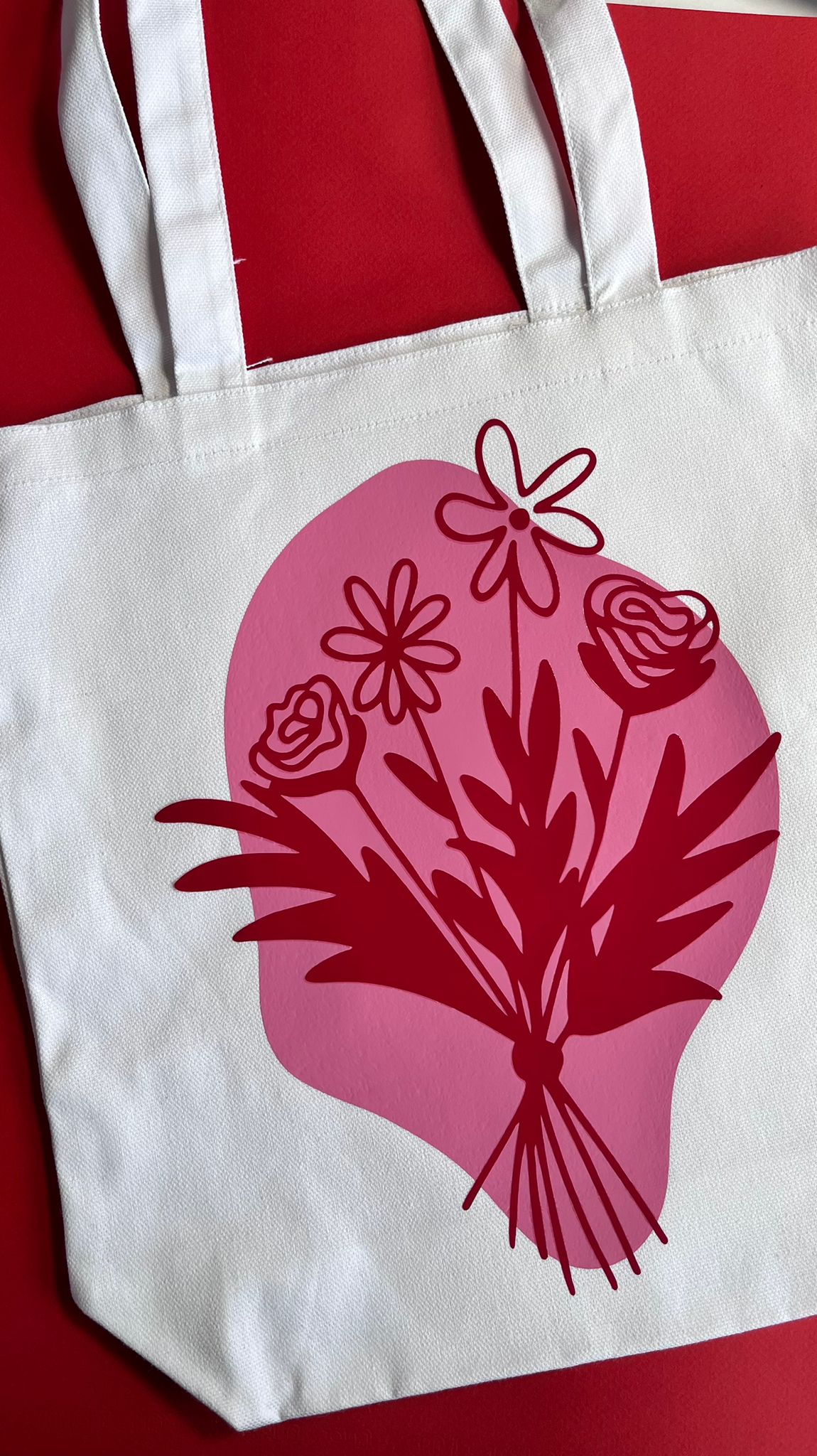 Flowers bouquet tote bag Iron on Idea