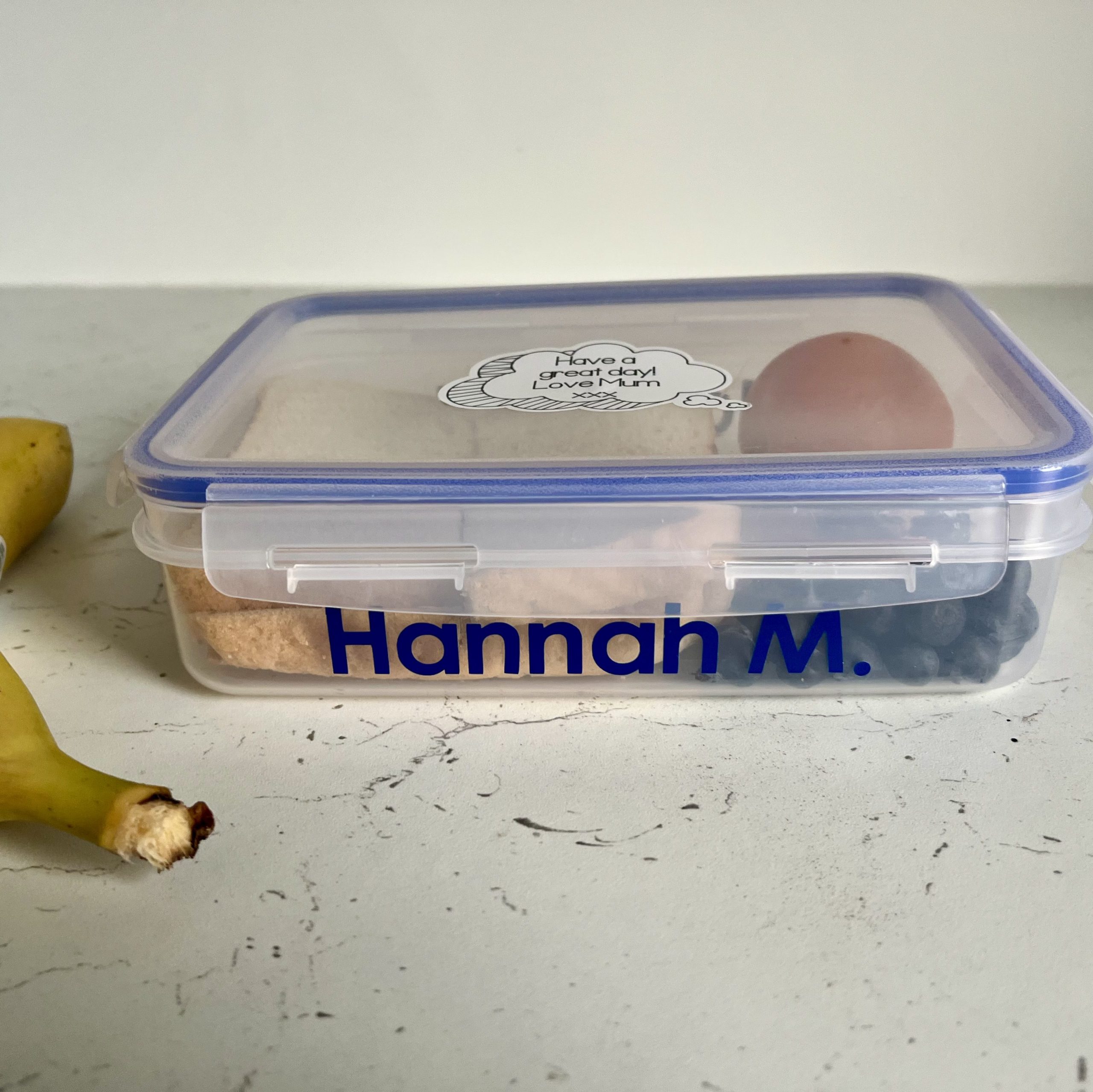 Personalised lunchbox idea for Cricut