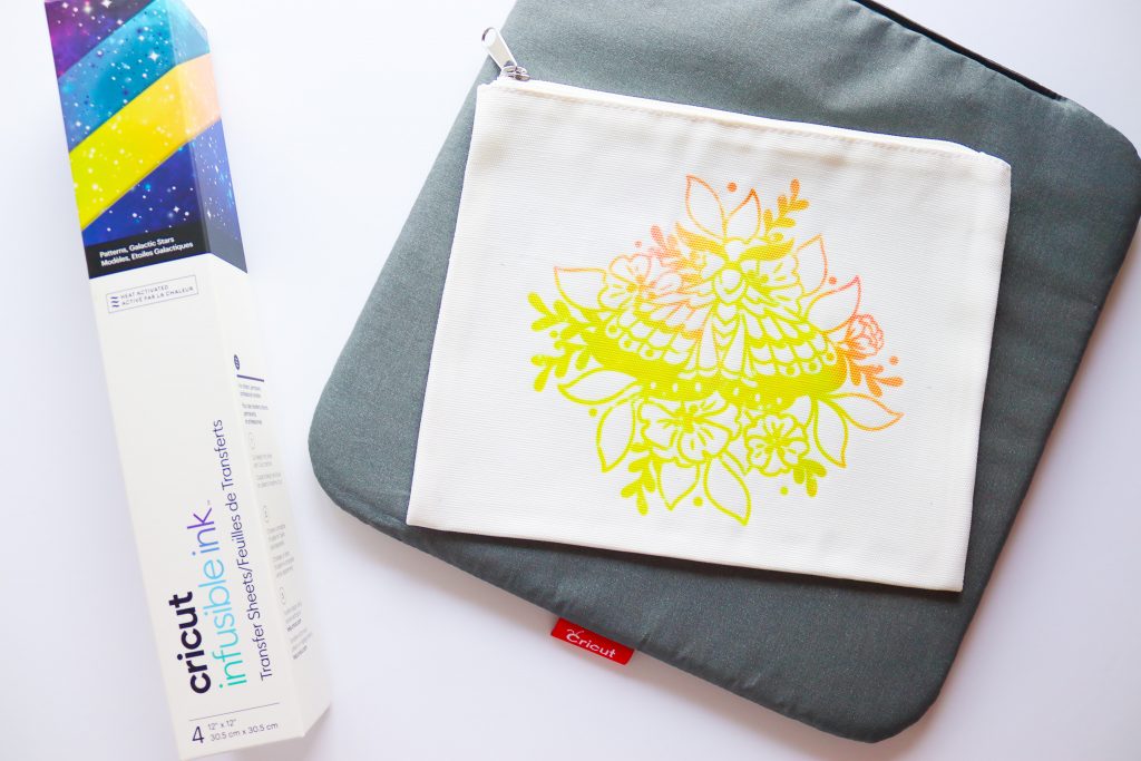 Cricut Infusible Ink Cosmetic Bag tutorial