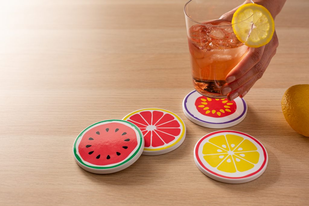 Cricut Infusible Ink coasters