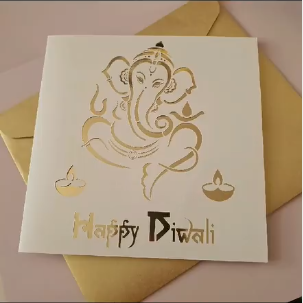 Cricut Diwali card