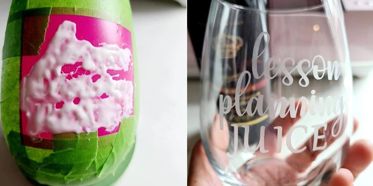 How to etch glass with Cricut