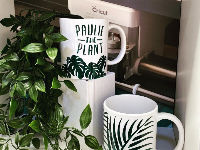 Plant themed mug personalisation
