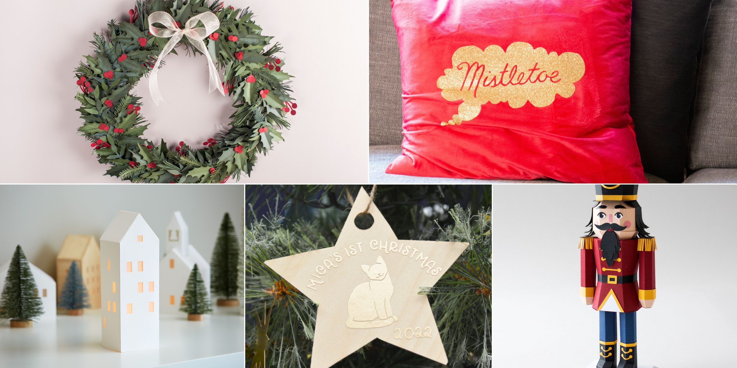 DIY Cricut Christmas Decorations
