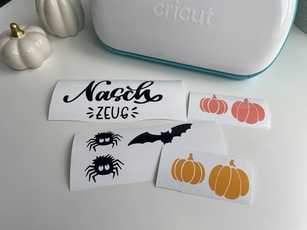 Halloween Deko Cricut DIY IKEA Naschglas