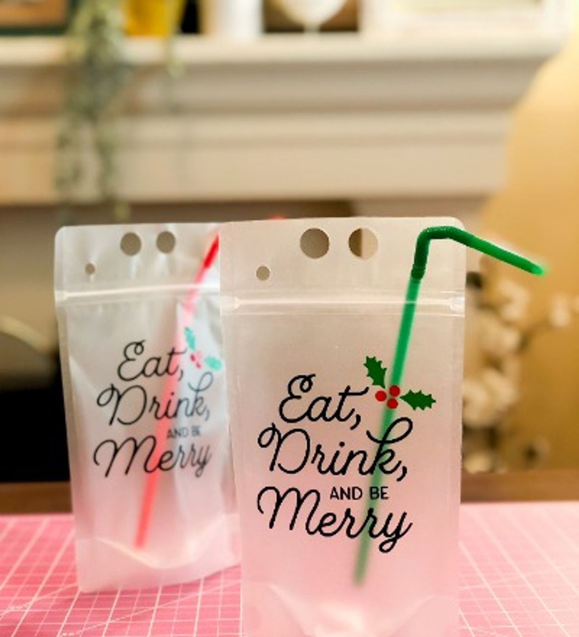 Holiday Adult Drink Pouches