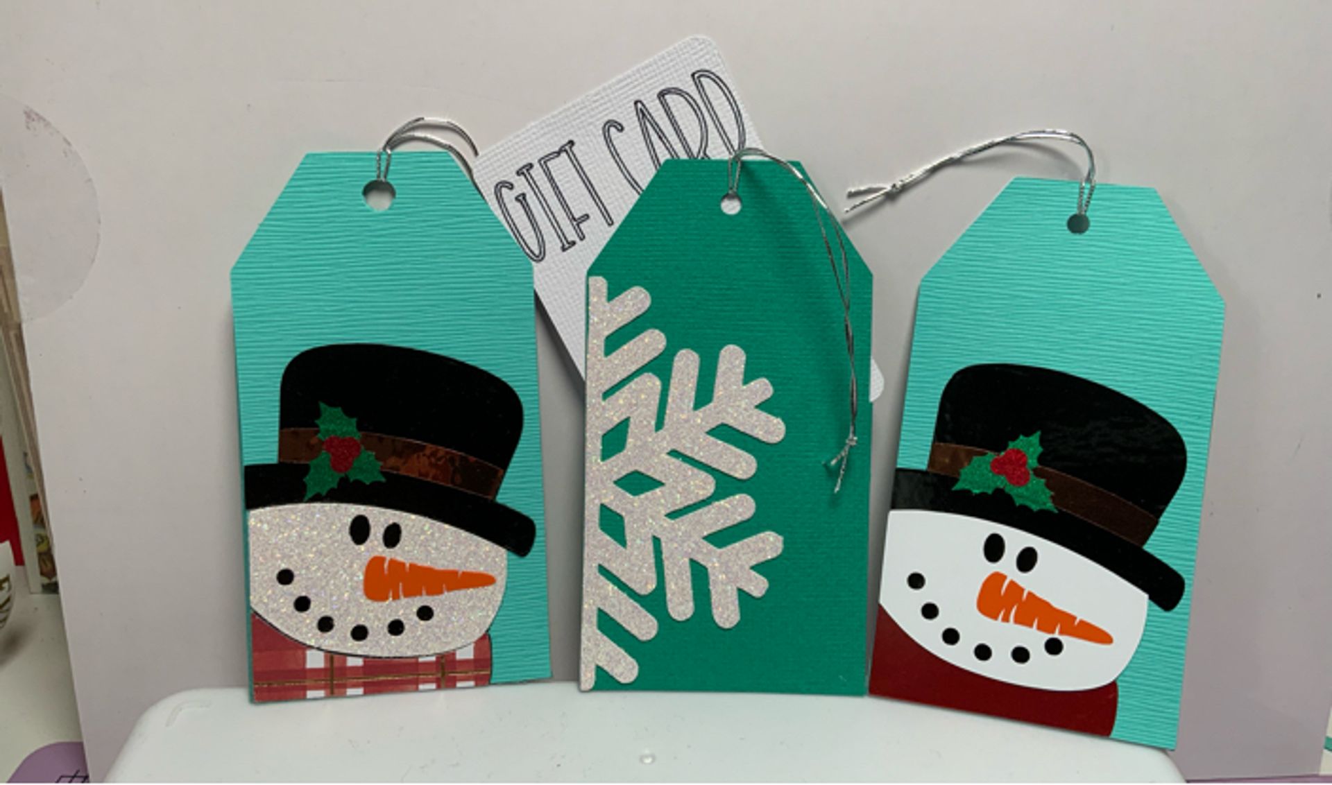 Snowman and Snowflake Gift Card Holders