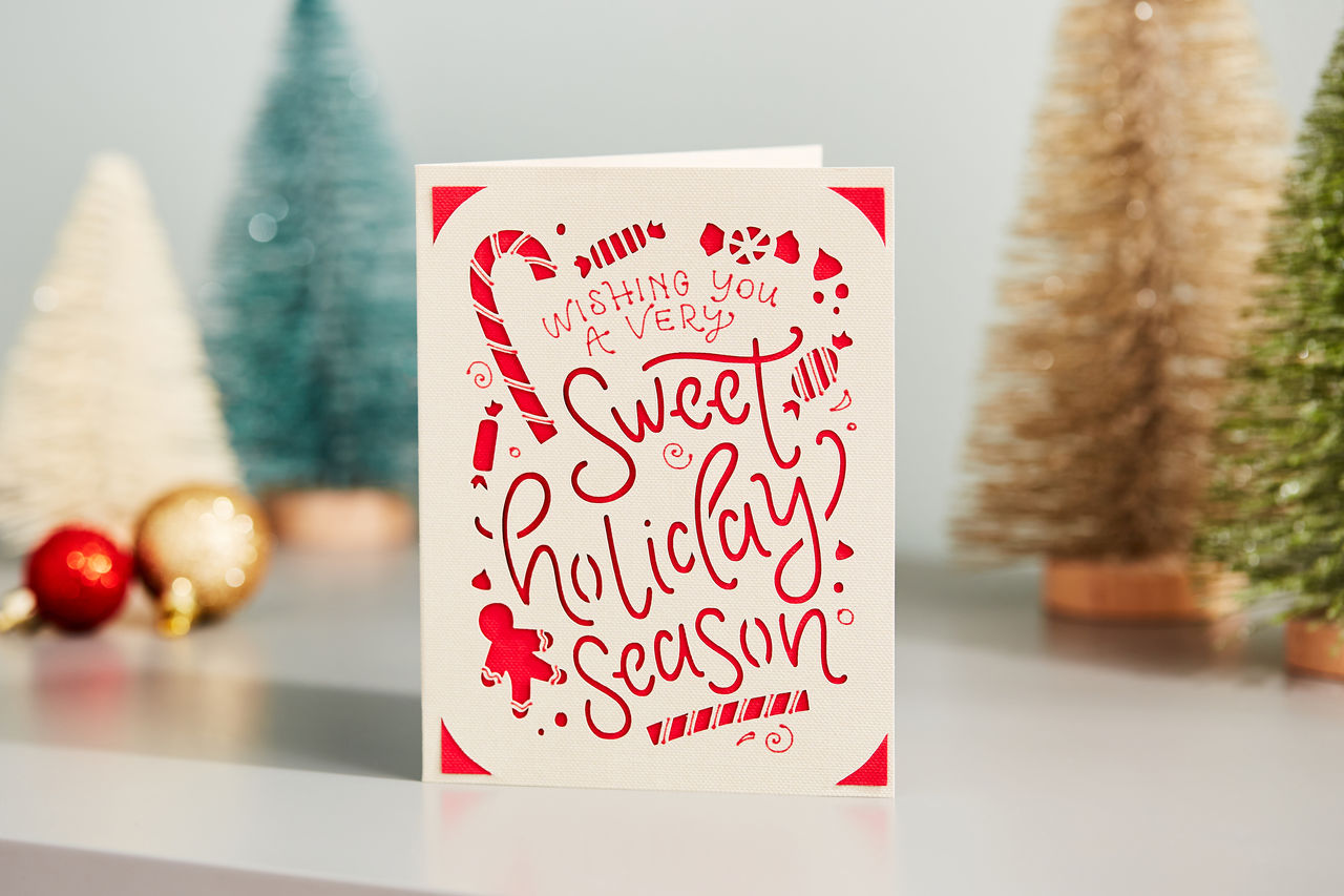 Sweet Holiday Season Candy Cane Card