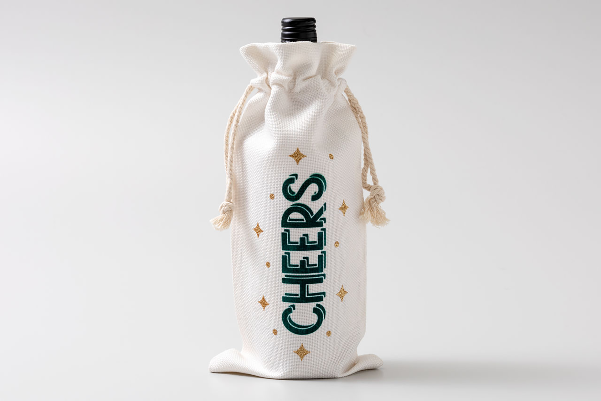 Cheers Holiday Wine Tote
