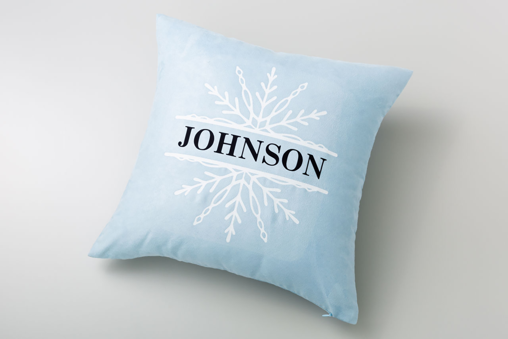 Personalized Snowflake Pillow
