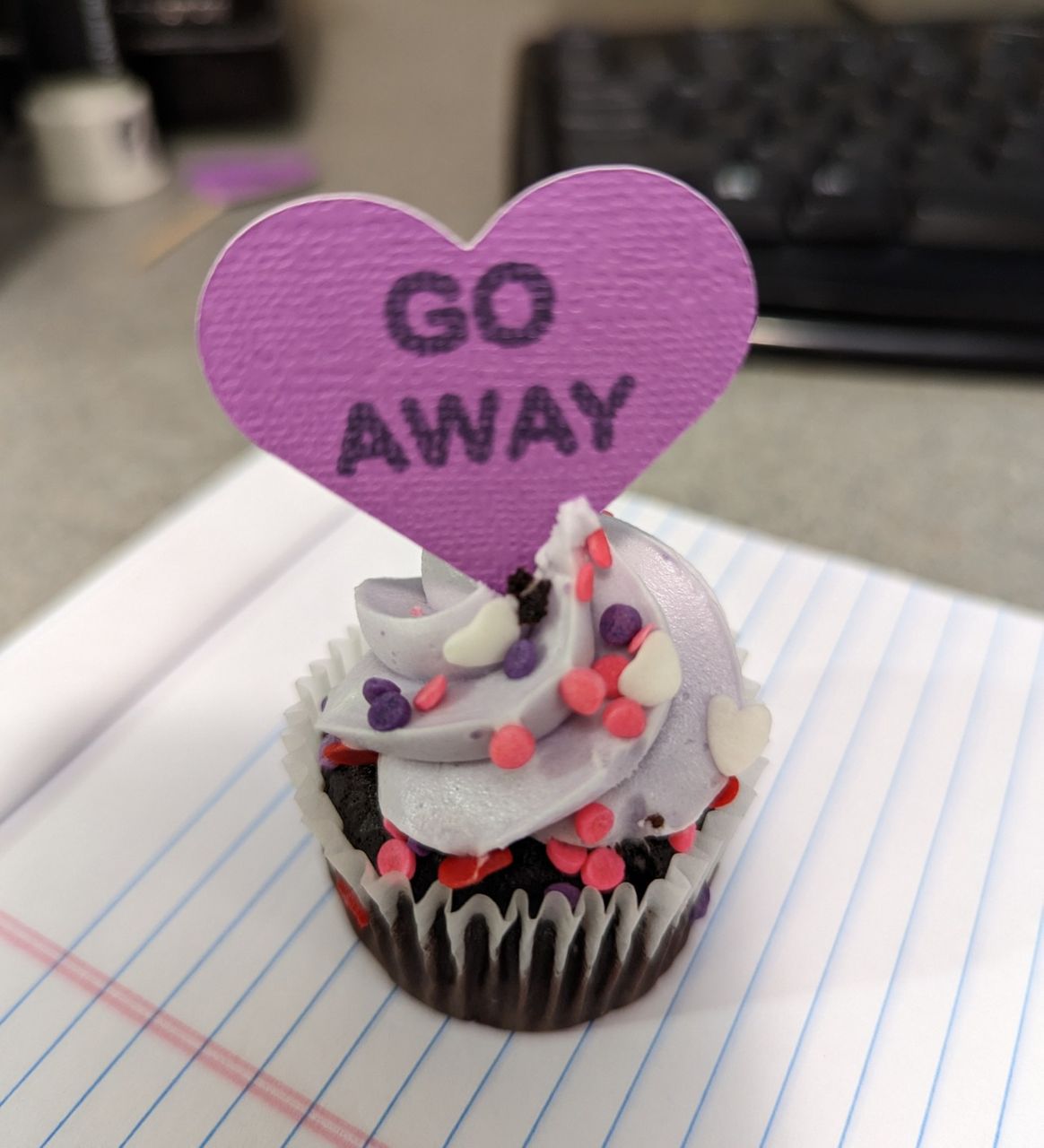 Anti-Valentine's Day Cupcake Toppers