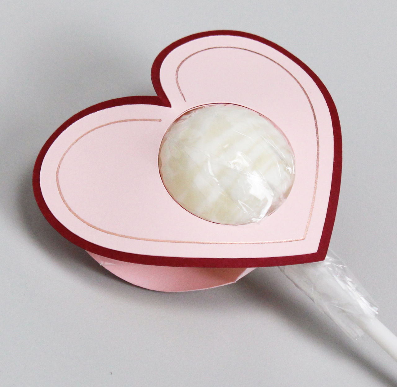 Heart Shaped Lollipop Holder for Valentine's Day