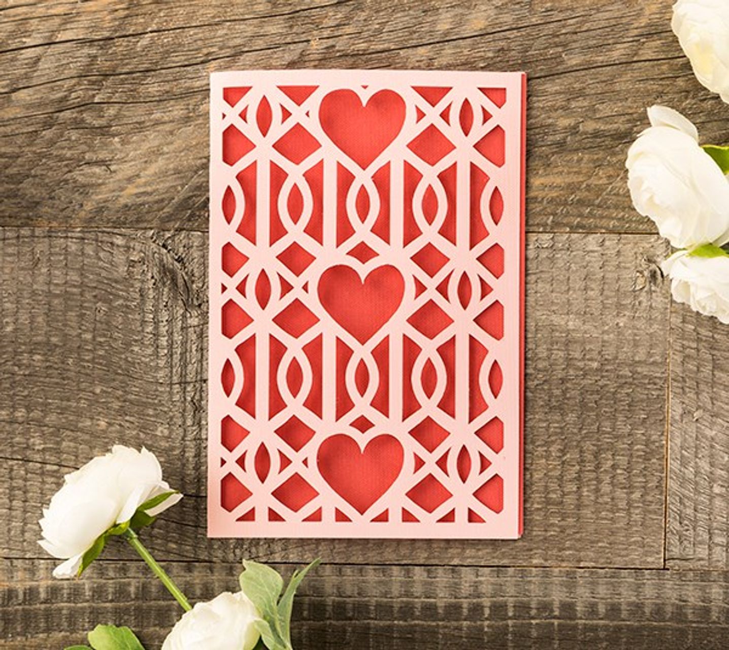 Lattice Heart Valentine's Day Card