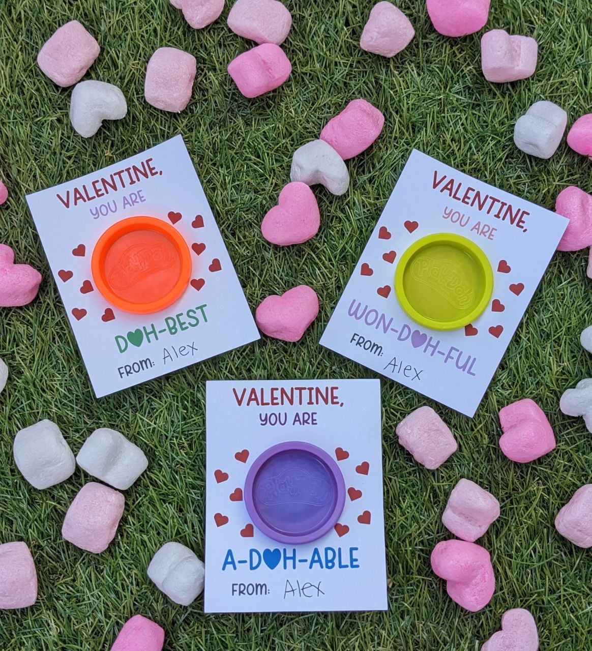 Play Doh Valentines