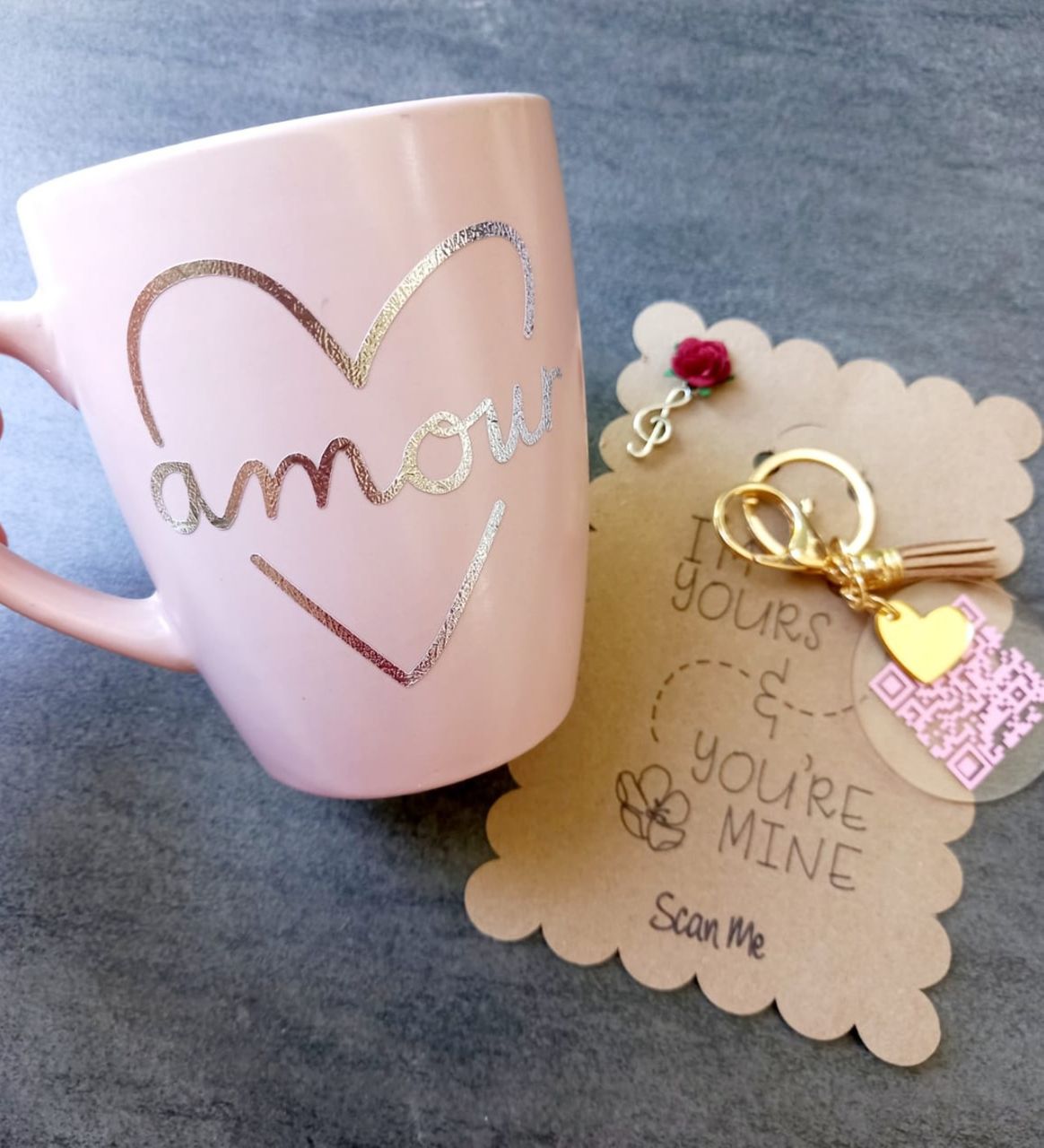 Valentine's Day Mug and Keychain Gift