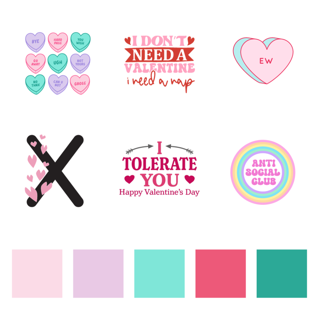 Anti-Valentine's Day Trending Images and Colors