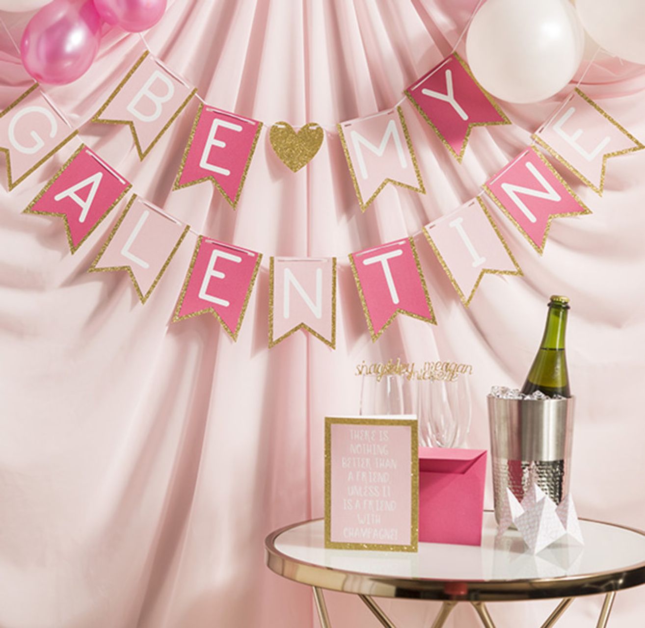 Be My Galentine Party Banner