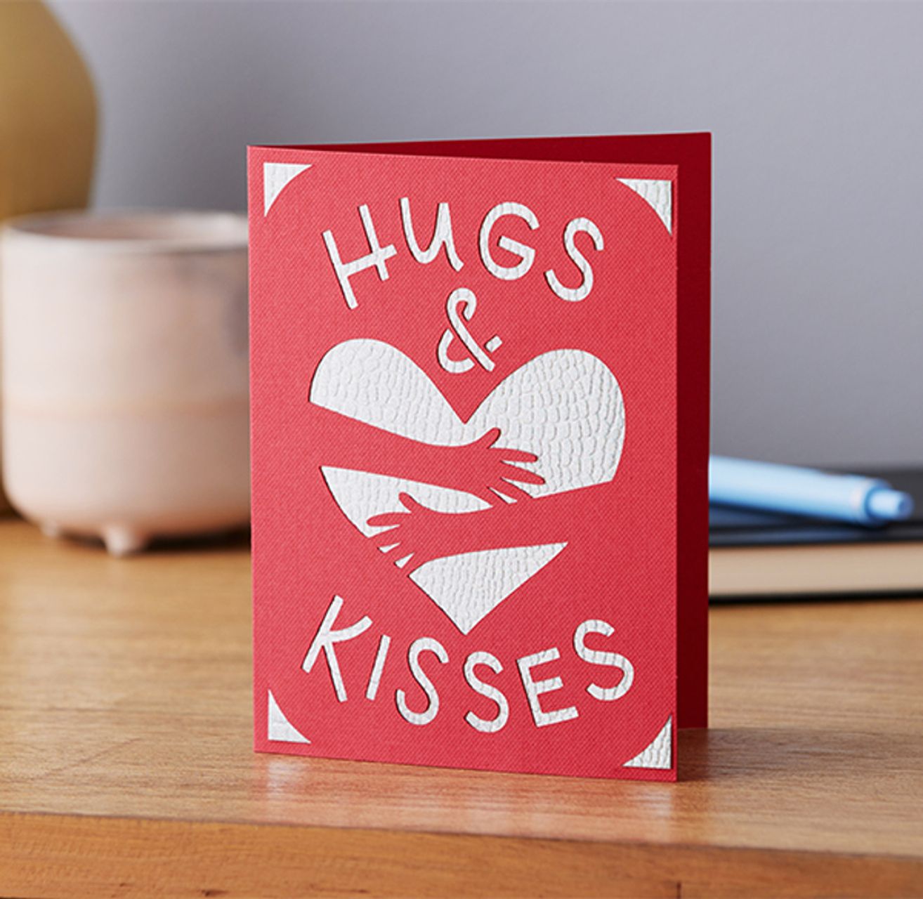 Hugs and kisses card