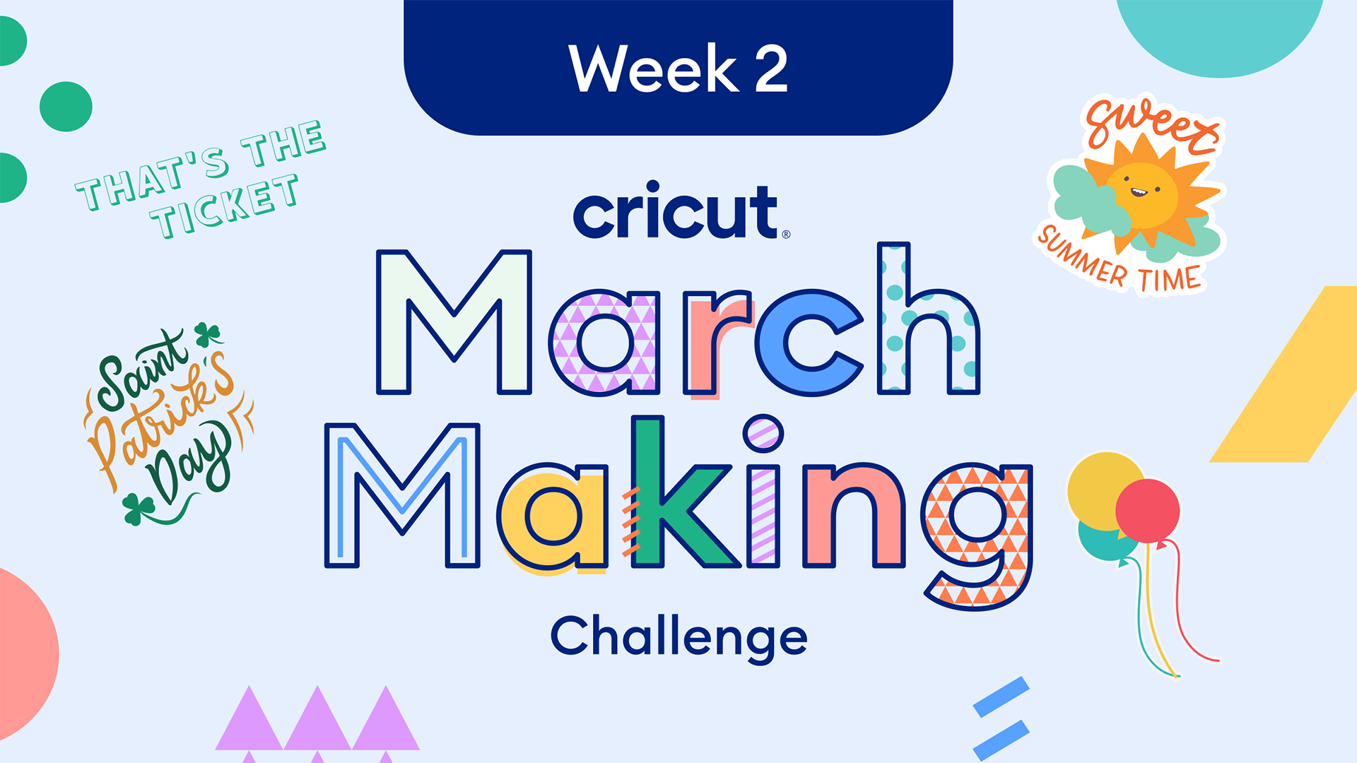 March Making Challenge: Week 2 Free Designs!