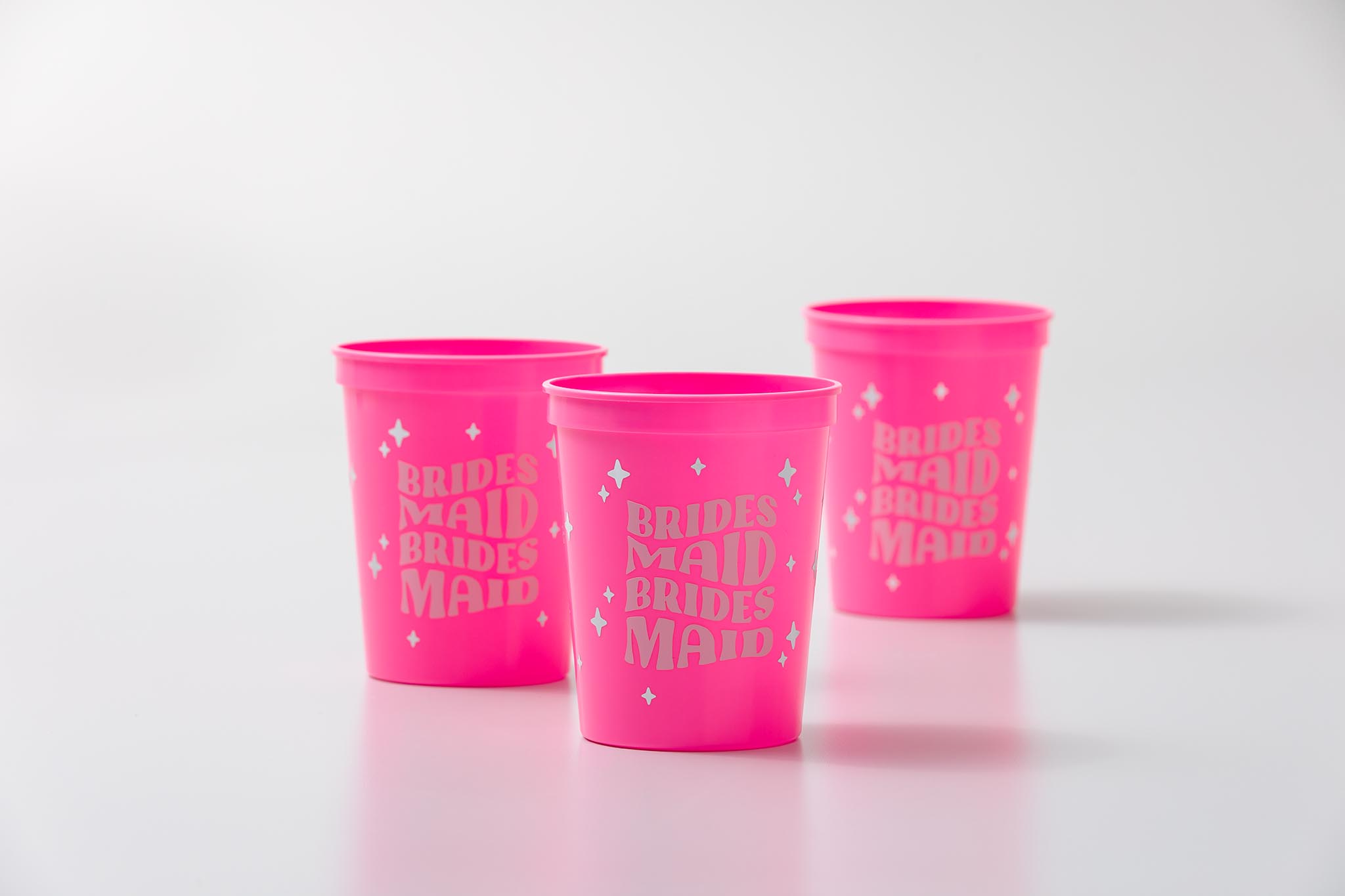Groovy bridesmaid drink cups for bachelorette party