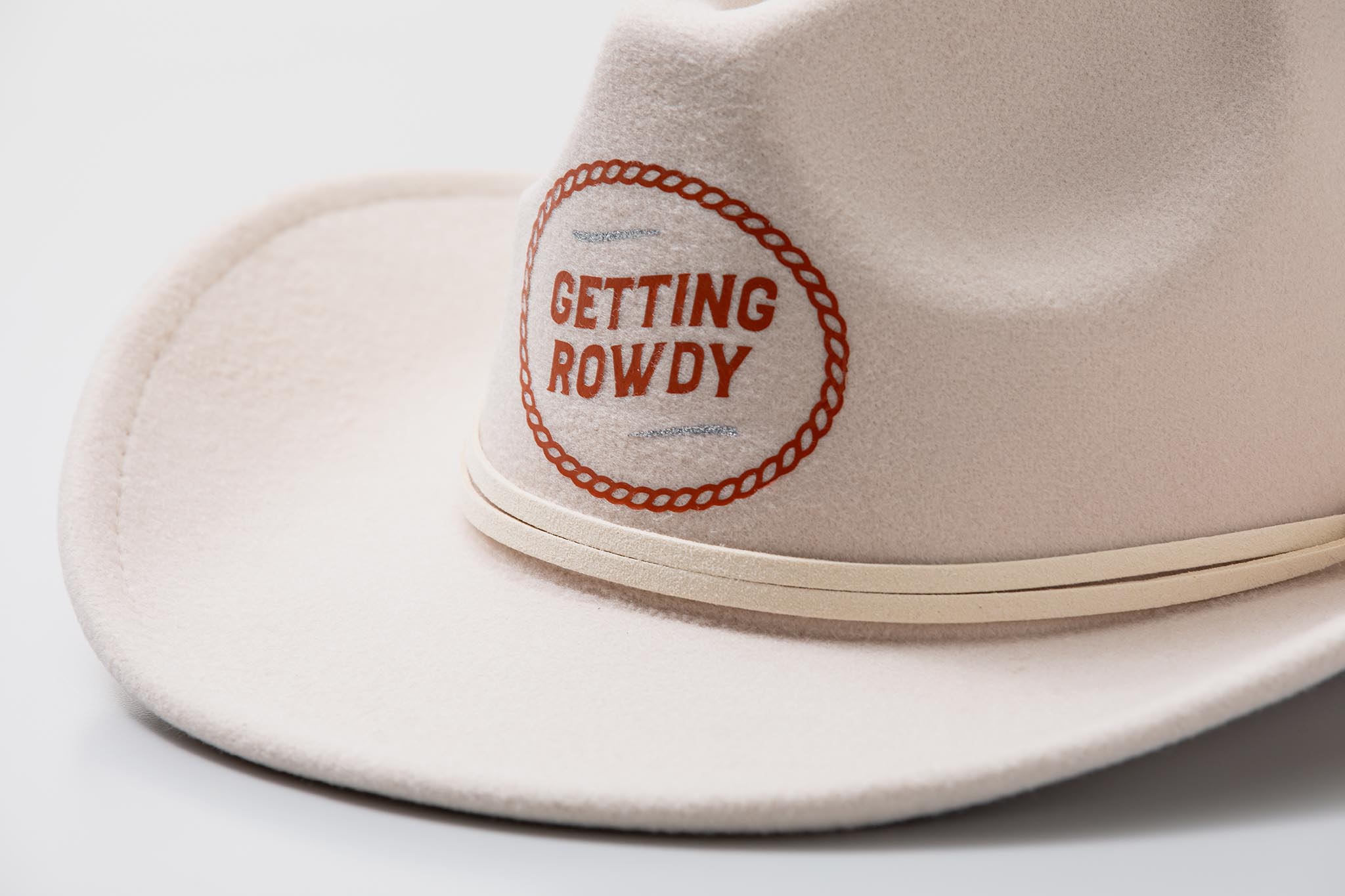 Getting rowdy bachelorette party cowboy hats