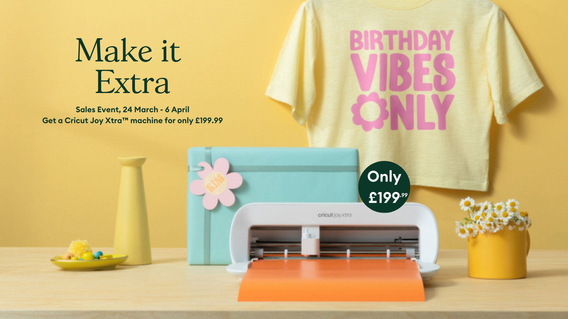 Make it Extra - with spring inspiration and unmissable Cricut offers