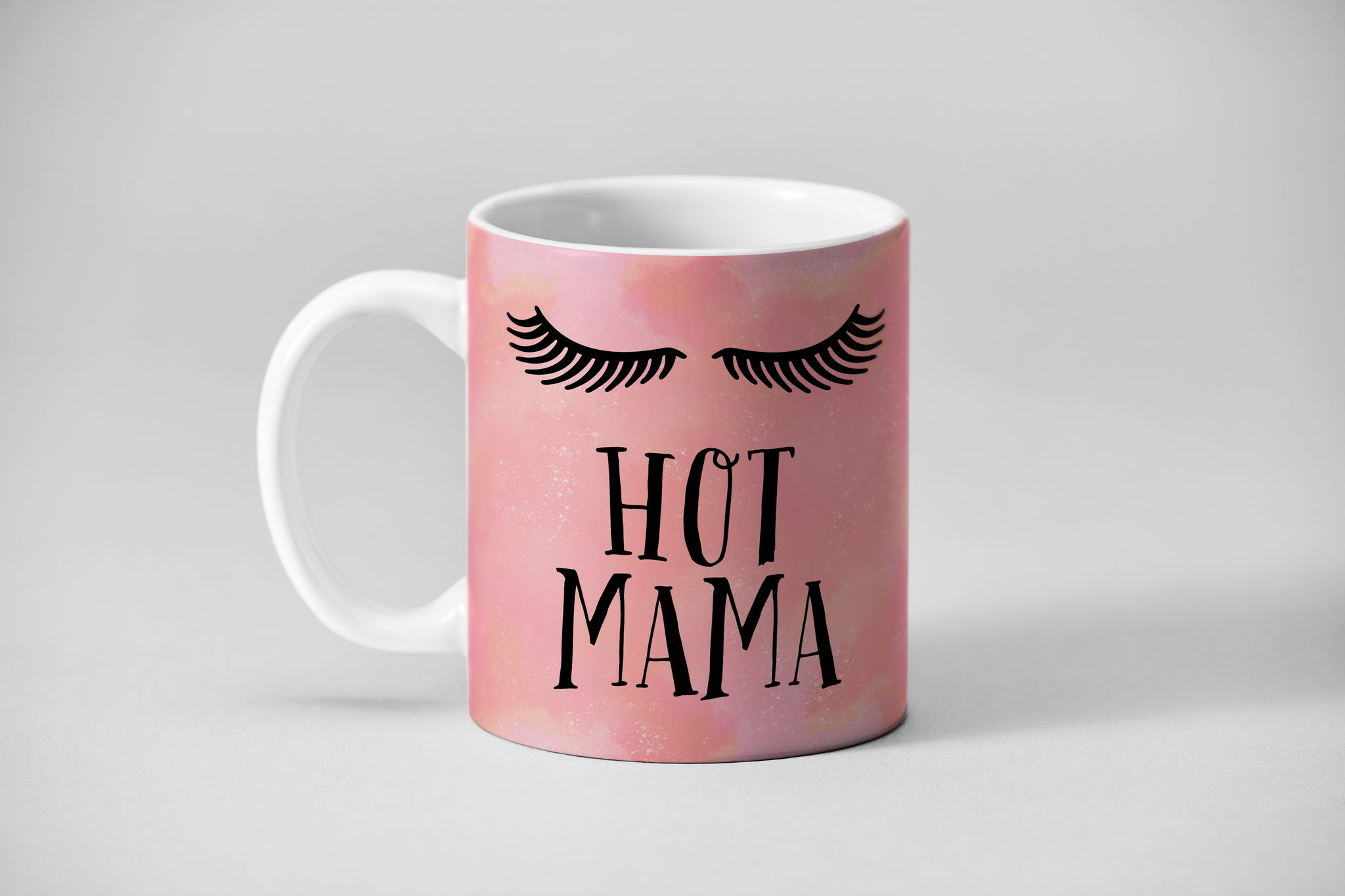 Cricut Mug that says hot mama graphic design