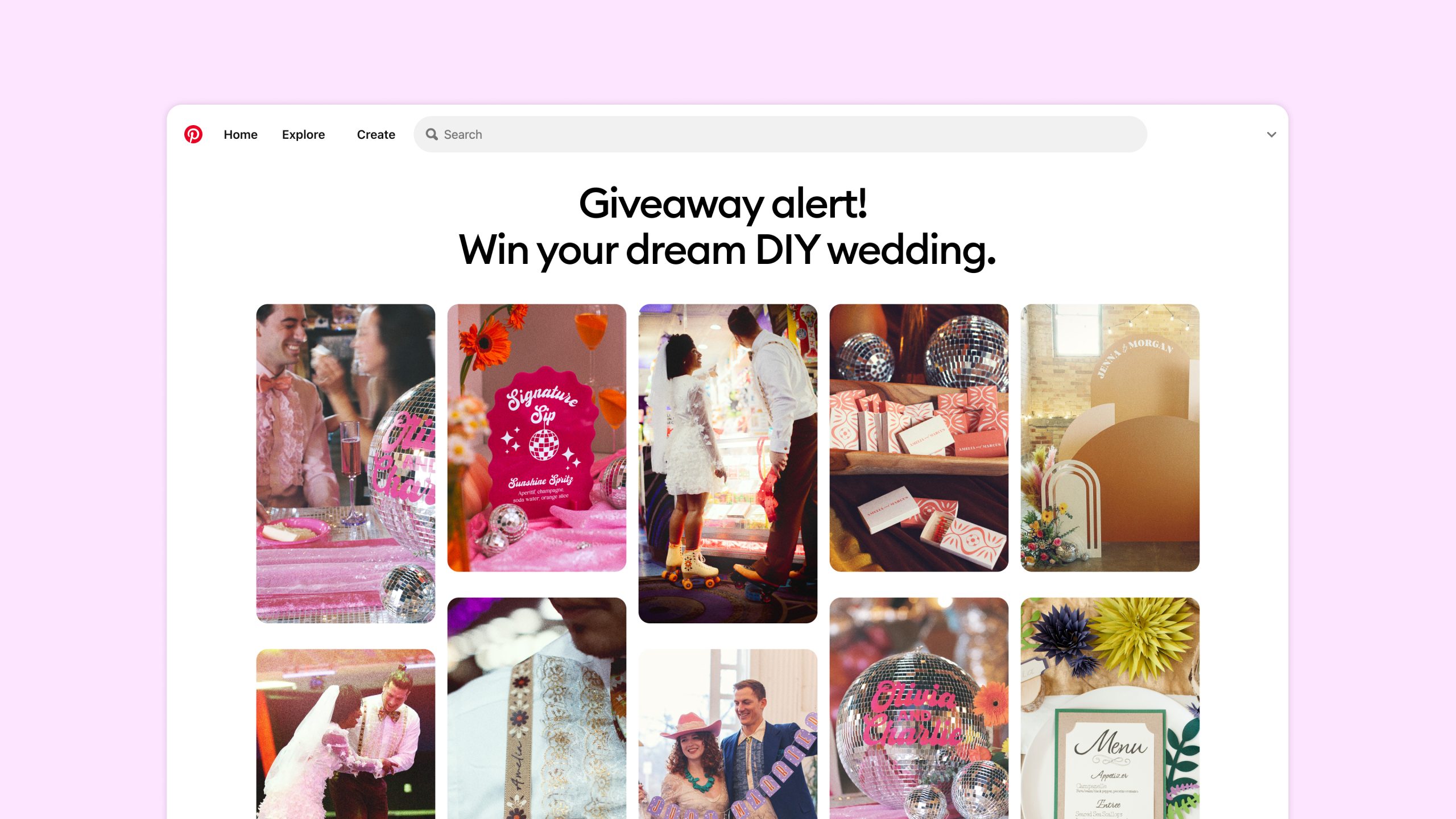 Pin to Win your dream DIY wedding with Cricut giveaway