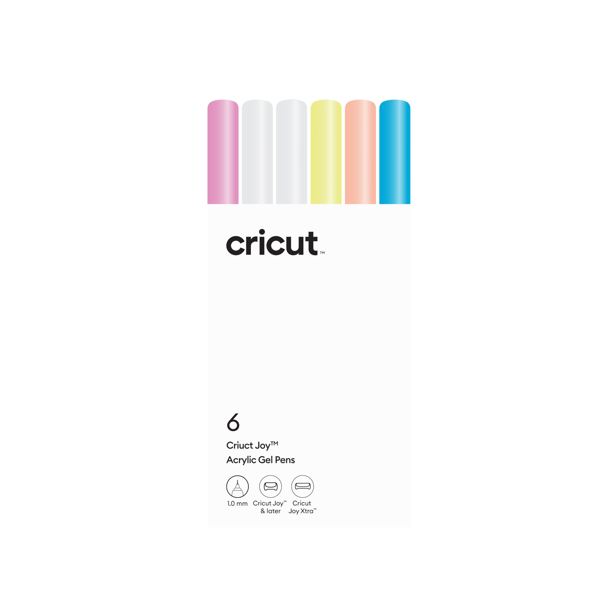 Cricut Acrylic Gel Pens | 1.0 mm (6 Count)