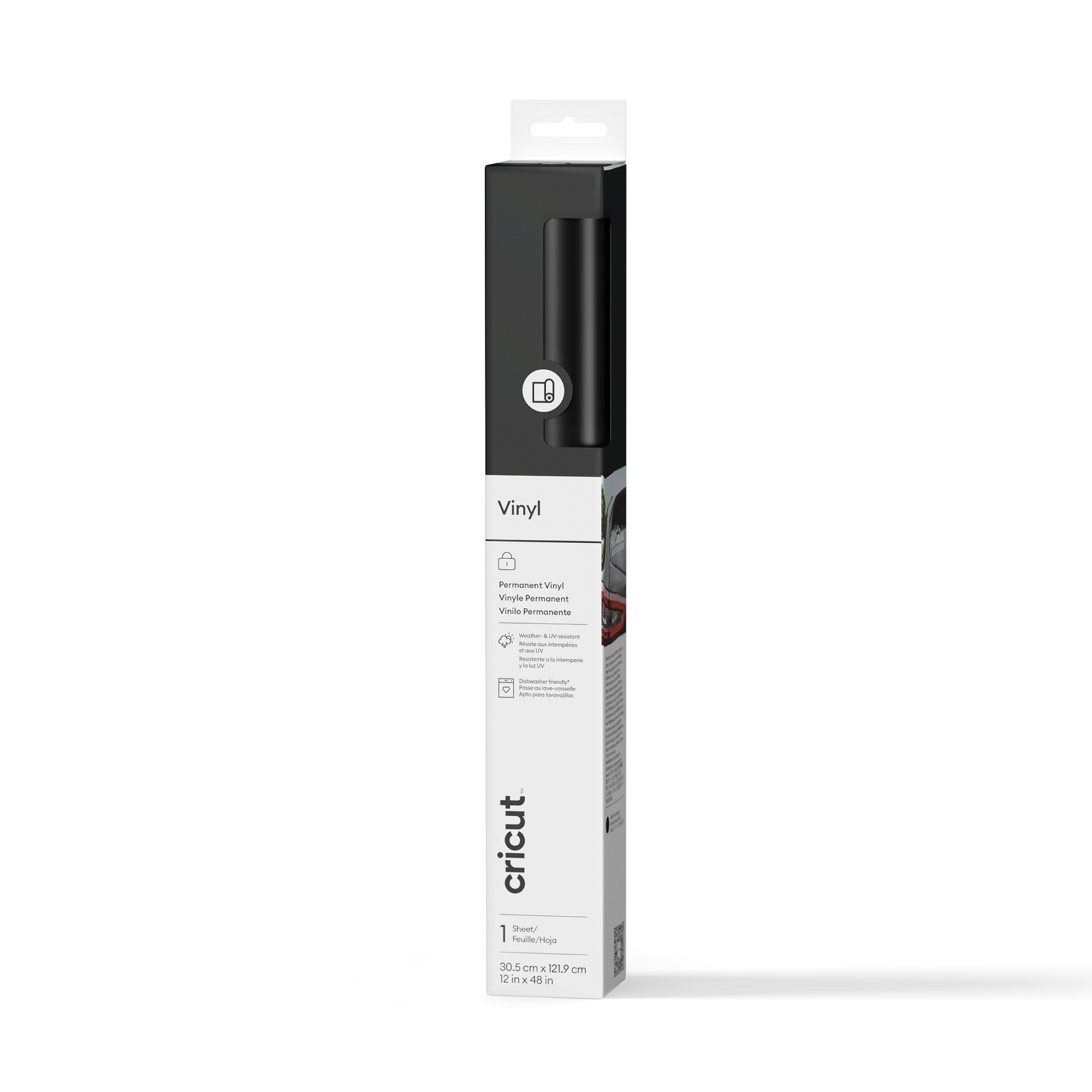 Cricut™ Vinyl | Permanent (1.2m / 4 ft) | Black