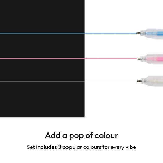 Acrylic Gel Pens, 1.0 mm (3 ct) + Adapter