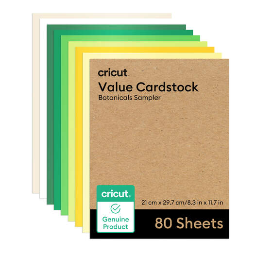 Papier cartonn&eacute; &eacute;conomique, collection Botanical &ndash; A4 (80 unit&eacute;s)