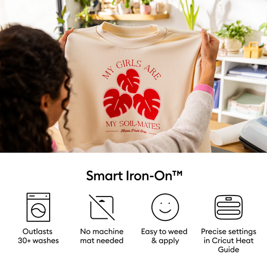 Cricut Joy&trade; Smart Iron-On&trade; B&uuml;gelfolie ohne Schneidematte (14 cm x 1,8 m &ndash; 5,5 Zoll x 6 Fu&szlig;)