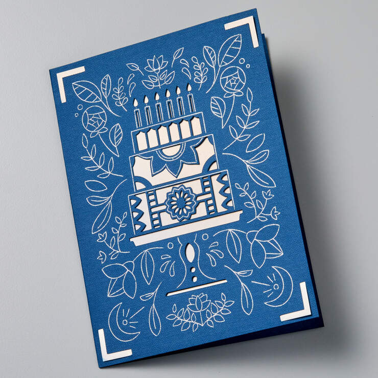 Cricut Joy™ Foil Transfer Insert Cards, Royal Flush - A6 Cricut Joy™ Foil Transfer Insert Cards, Royal Flush - A6