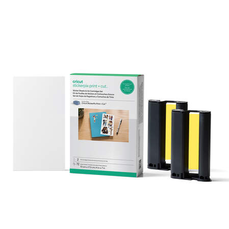 Cricut StickerPix Print + Cut&trade; Sticker Sheets & Ink Cartridge Set (72 Prints)