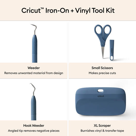 Iron-On & Vinyl Tool Kit, Blue